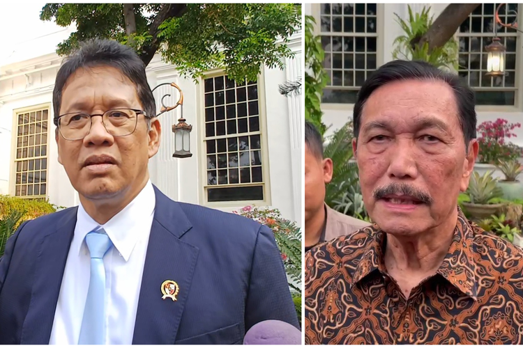 Menteri Keuangan Purbaya Yudhi Sadewa (kiri) dan Ketua Dewan Ekonomi Nasional Luhut Binsar Pandjaitan (kanan)