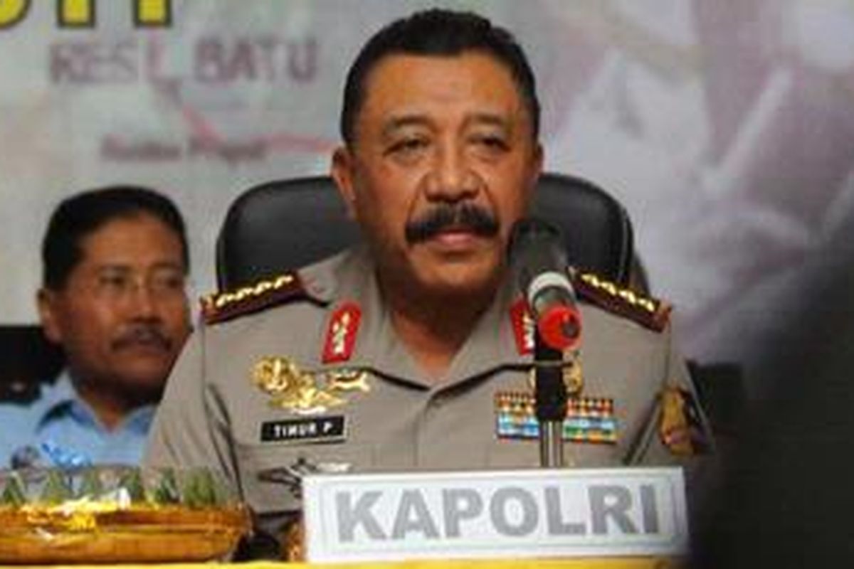 Kapolri Jenderal Timur Pradopo.
