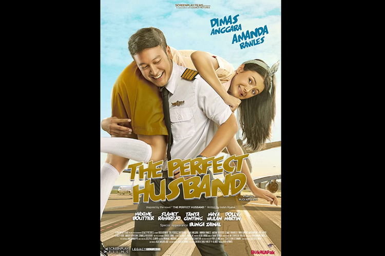Amanda Rawles dan Dimas Anggara dalam film drama romantis The Perfect Husband (2018).