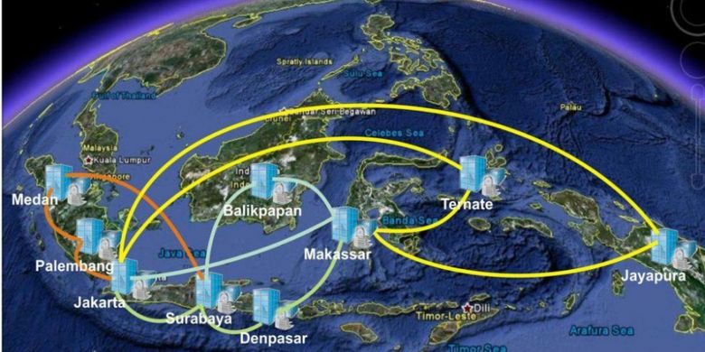 Dengan Palapa Ring, tak kurang 57 kota dan wilayah terisolir seperti Ranai di Natuna, Sangihe di ujung utara Sulawesi, Rai Juha di Laut Sabu, Alor, Wetar, Saumlaki, Tual, Timika, Nabire, dan puluhan kota lain di Indonesia Timur, tersambungkan jaringan kabel optik. 