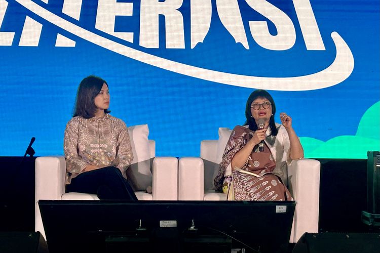 Wakil Menteri Pendidikan Tinggi, Sains, dan Teknologi RI, Prof. Stella Christie, Ph.D. hadir dalam perayaan HUT ke-30 Kompas.com, Jagat Literasi, yang digelar di Menara Kompas, Jakarta Pusat, Senin (15/9/2025).