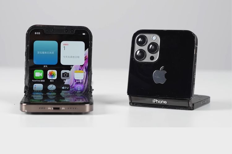 iPhone V, iPhone yang dimodifikasi jadi iPhone lipat