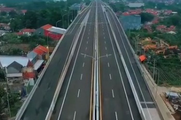 pembangunan Tol Bogor Outer Ring Road (BORR) Seksi IIIA Ruas Simpang Yasmin - Kayu Manis sepanjang 3 kilometer