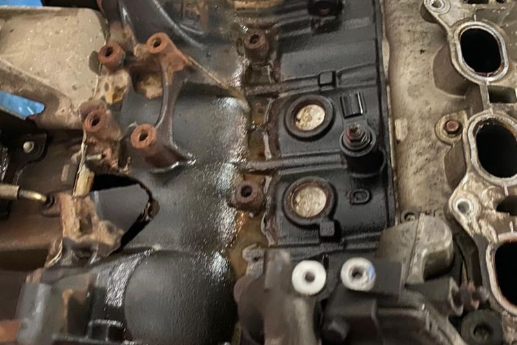 kondisi blok mesin pecah karena water hammer dok carfix