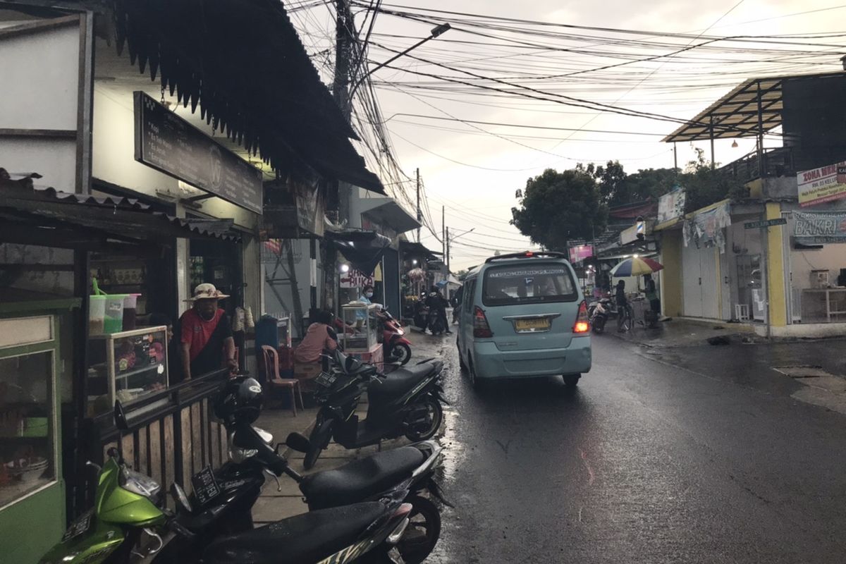 Lokasi warkop di Jalan Kelapa Hijau, Jagakarsa, Jakarta Selatan, tempat terjadinya penyerangan pada Kamis (15/4/2021) dini hari.
