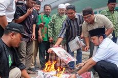 GP Ansor Jember Bakar Ratusan Eksemplar Tabloid 