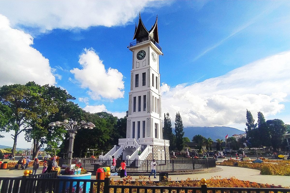 Jam Gadang di Bukittinggi, Sumatera Barat.