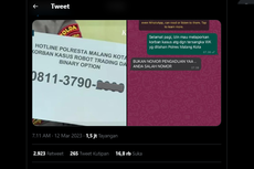 Viral, Twit soal Nomor Pengaduan Polresta Malang Kota Dijawab Salah Sambung, Kapolresta Minta Maaf