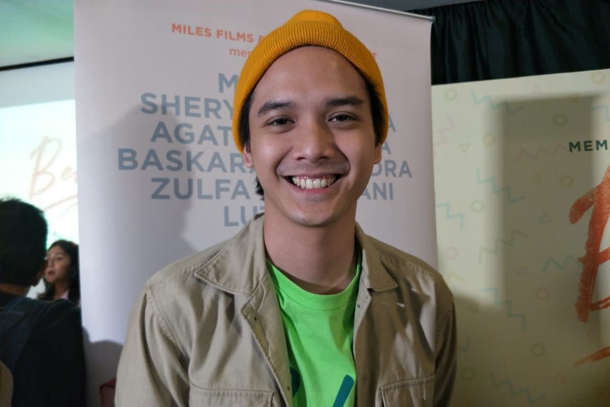 Baskara Mahendra dalam jumpa pers perkenalan tokoh film Bebas di kawasan Antasari, Jakarta Selatan, Jumat (10/5/2019).