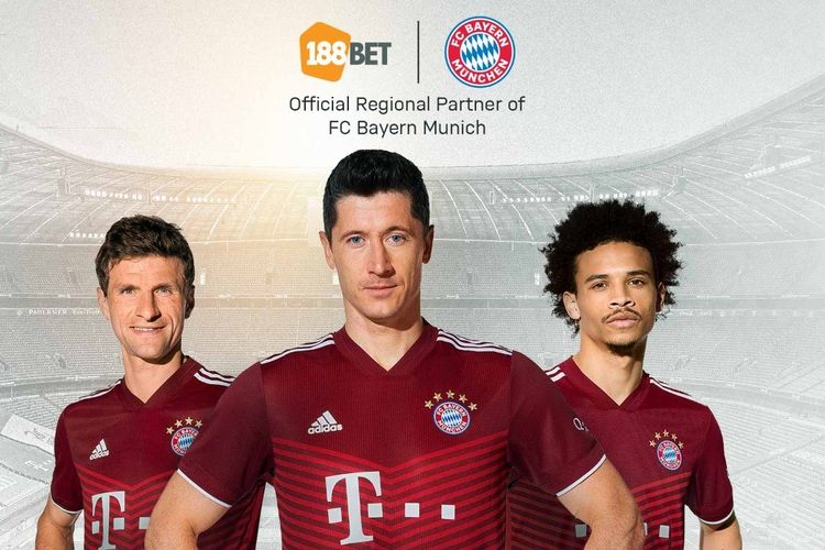 Bayern Muenchen menggandeng kemitraan dengan 188BET untuk fans olahraga Asia hingga tiga musim ke depan mulai 2021-2022.
