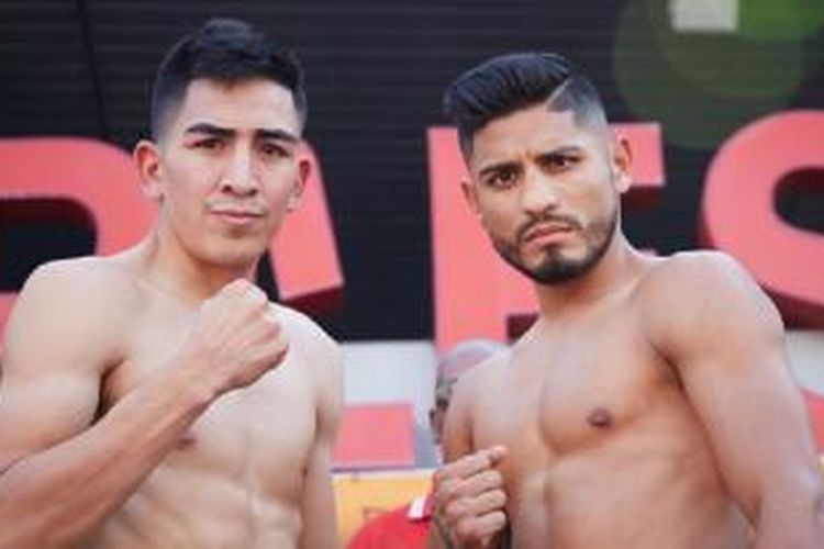 Leo santa Cruz (kiri) dan Abner Mares (kanan)