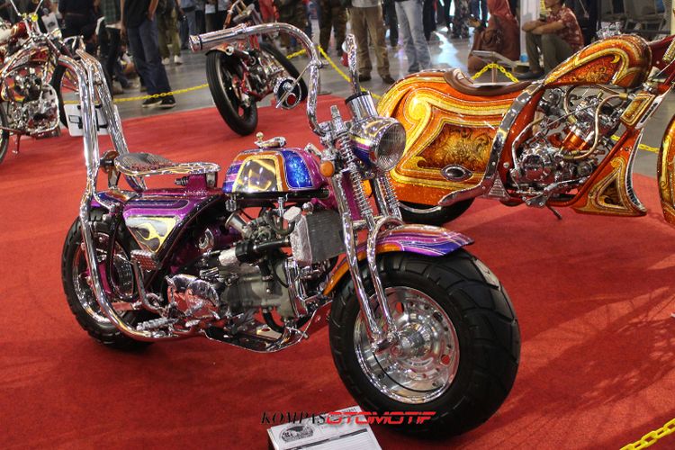 Chopper mini yang dibangun menggunakan mesin berkubikasi kecil