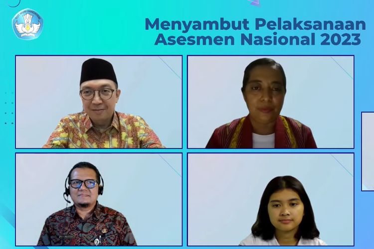 Webinar Silaturahmi Merdeka Belajar 'Menyambut Pelaksanaan Asesmen Nasional 2023' yang disiarkan secara langsung melalui kanal YouTube Kemendikbud RI, Kamis (10/8/2023).