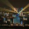 Pertunjukan Lampu Warnai Berakhirnya Masa Lockdown di Wuhan