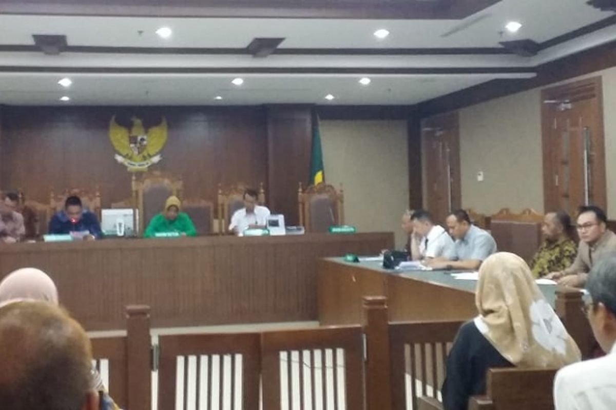 Rapat lanjutan mengenai PKPU terhadap PT Spekta Properti Indonesia (SPI) selaku pengembang proyek apartemen LA City di Pengadilan Niaga Jakarta, Selasa (16/10/2018).