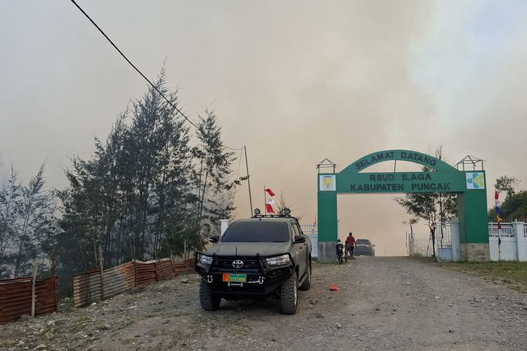 Kebakaran Lahan di Puncak Papua Tengah Mengancam RSUD Ilaga, Pasien Dievakuasi