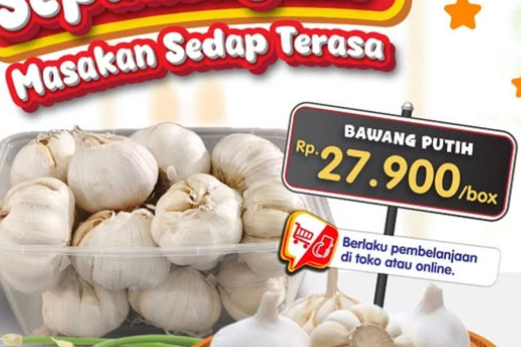 Promo Superindo Hari Ini 9 September 2026, Bawang Putih Mulai Rp 27.900 per Box