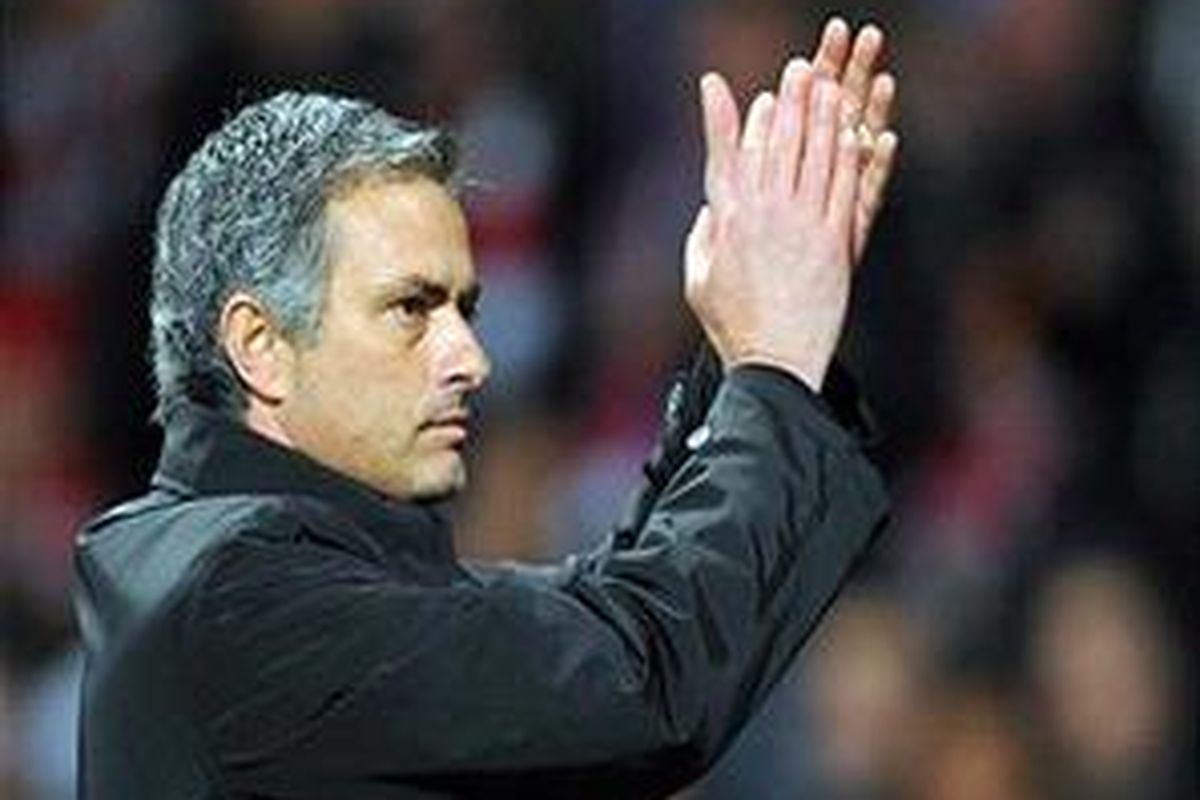 Pelatih Inter Milan, Jose Mourinho.