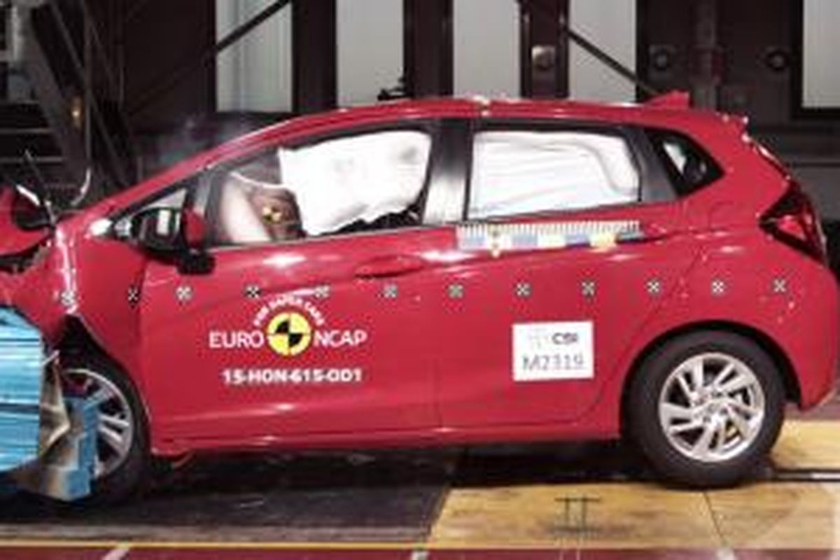 Honda Jazz berhasil mendapatkan 5 bintang uji keselamatan versi EURO NCAP.