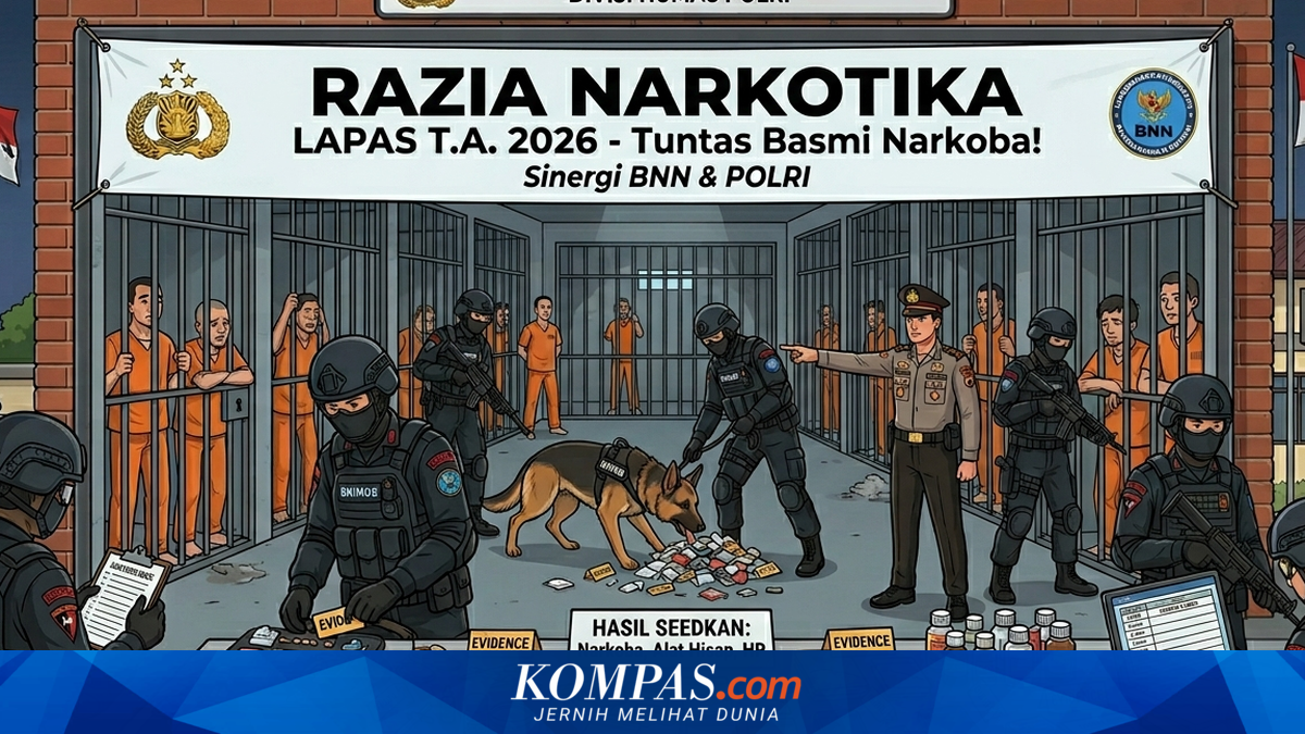 Cegah Narkoba di Lapas-Rutan, Ditjen Pas Akan Rutin Razia 2 Kali Sebulan