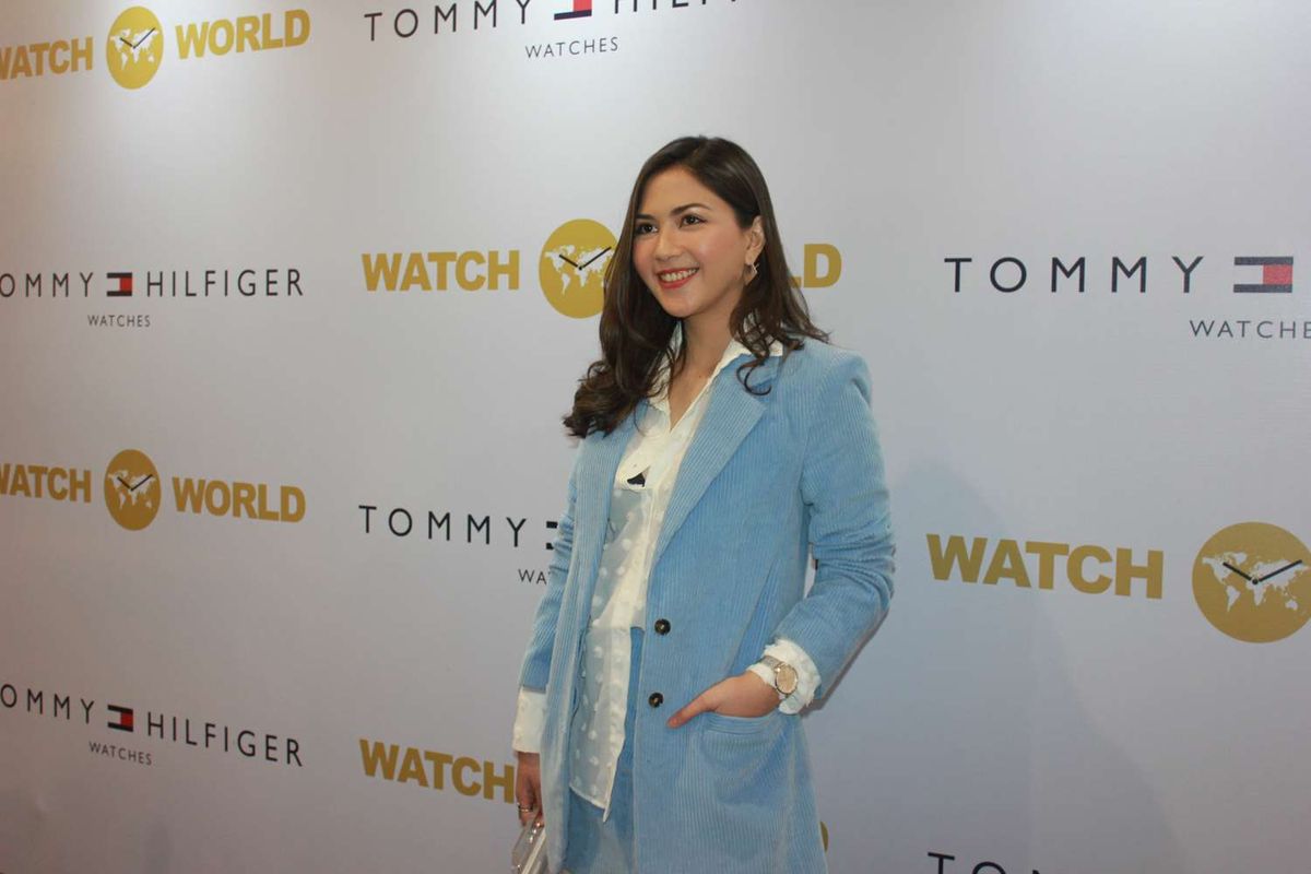 Jessica Mila menghadiri Launching Jam tangan Tommy Hilfiger di Watch World,Senayan,Jakarta Kamis(23/1/2020).