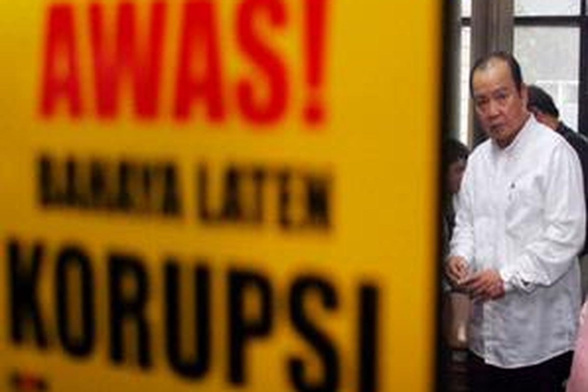 Burhanuddin di ruangan usai sidang vonis di PN Tindak Pidana Korupsi, Jakarta.