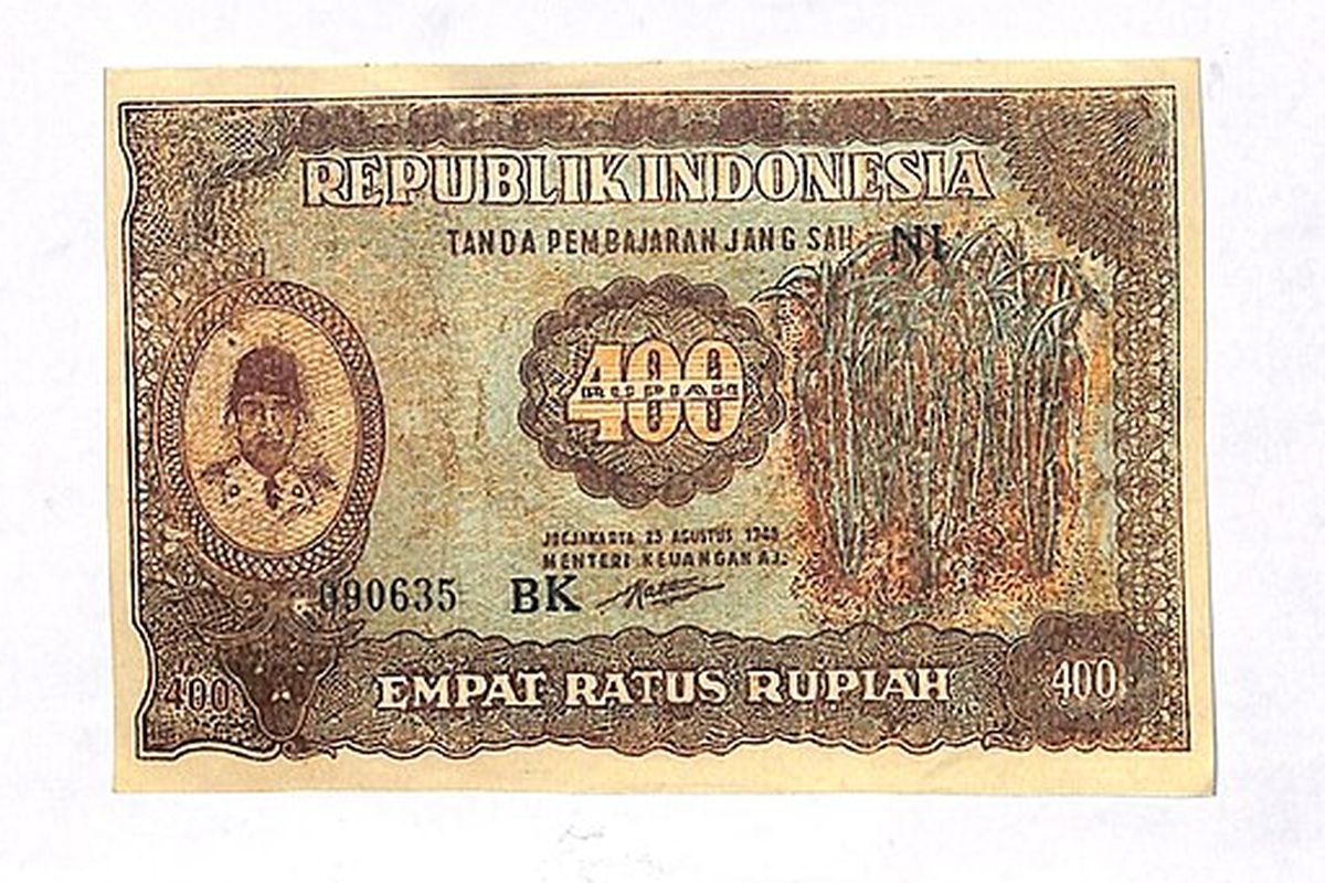 Seri Oeang Republik Indonesia Rp 400 tahun 1948