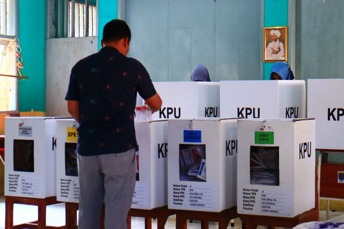 Ilustrasi Pemilu, tempat pemungutan suara (TPS).