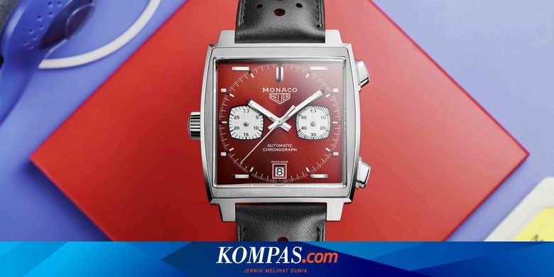 Sentuhan Merah Terang Pada Arloji Ikonik Tag Heuer Monaco