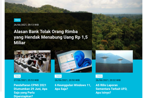 [POPULER TREN] Alasan Bank Tolak Orang Rimba Menabung Rp 1,5 Miliar | Gejala Varian Baru Covid-19 