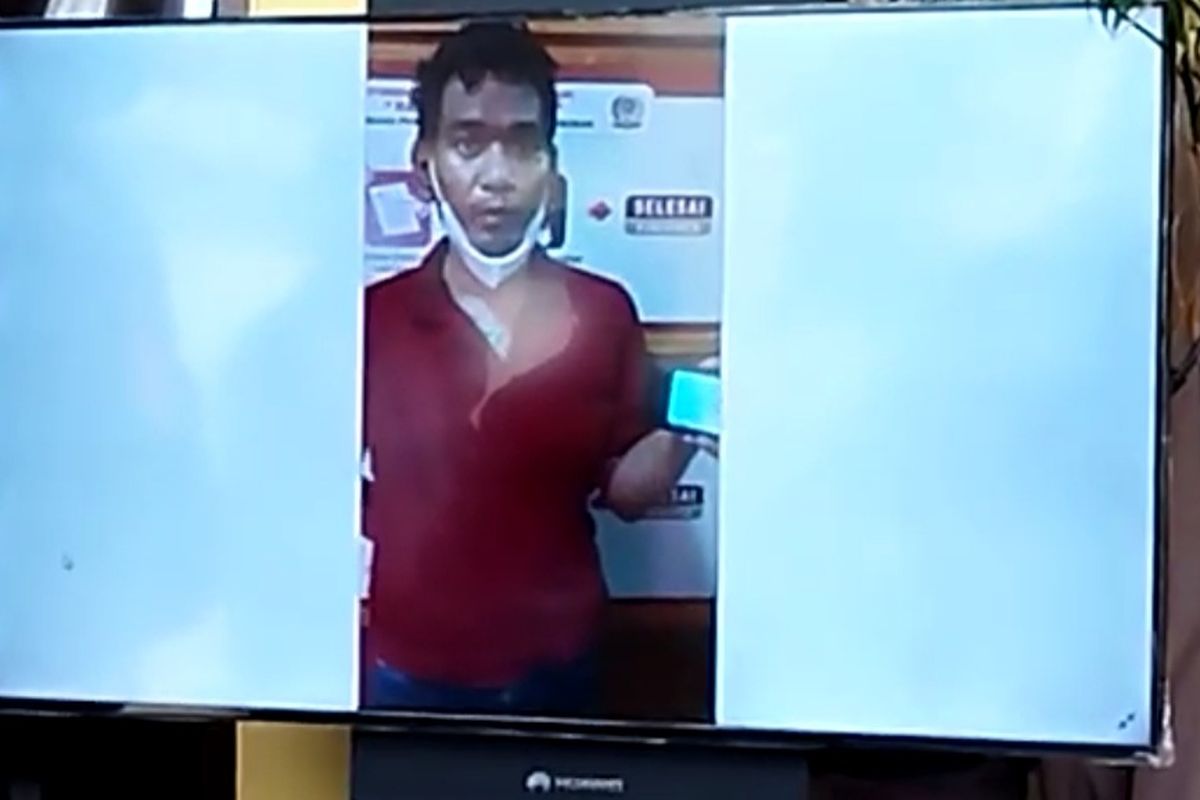 Narapidana Lembaga Pemasyarakatan Kerobokan Bali berinisial AD mengaku telah melakukan penipuan mengatasnamakan PS Store dan Putra Siregar.