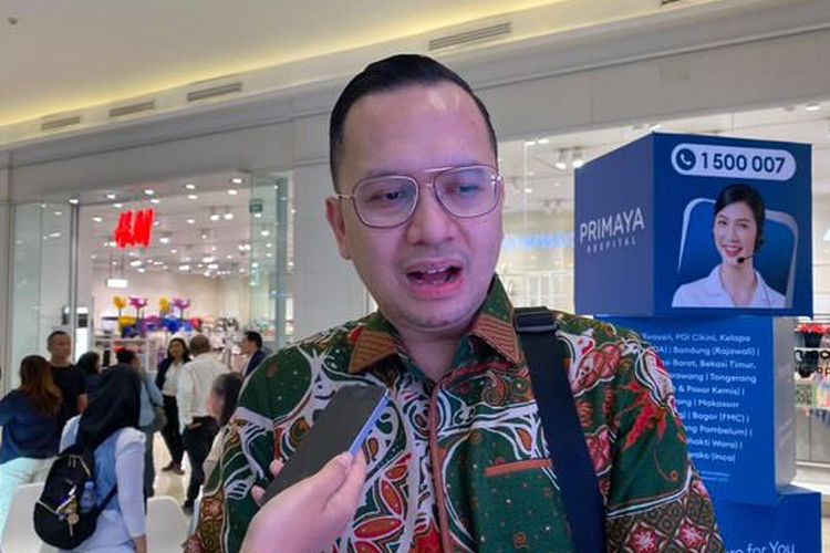 dr. Sebastian Andy, Sp. JP, Subsp. Ar(K), FIHA, dokter spesialis jantung dan pembuluh darah subspesialis aritmia dari Primaya Hospitals, dalam acara Primaya Fair 2025, di Kelapa Gading, Jakarta Utara, Rabu (15/10/2025).