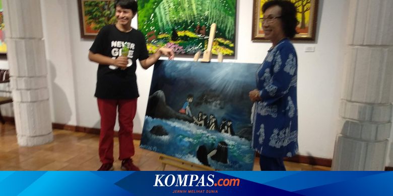 Cerita Anfield Wibowo Taklukkan Autisme Dengan Melukis Halaman All Kompas Com