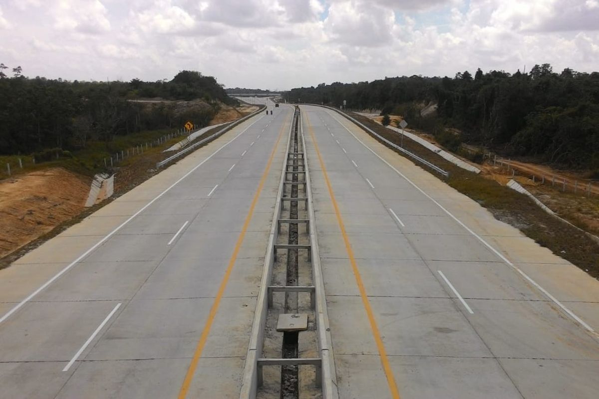 Kondisi terkini Jalan Tol Balikpapan-Samarinda