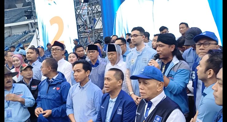 Kampanye di Bandung, Prabowo-Gibran Didampingi Erick Thohir, Hatta Rajasa, dan Raffi Ahmad