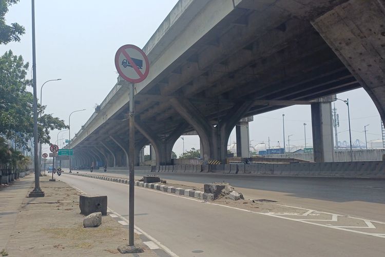 Jalur Lambat di Koja Jakut Dilarang Dilintasi Truk Kontainer, Akan Dipasang Portal Pembatas