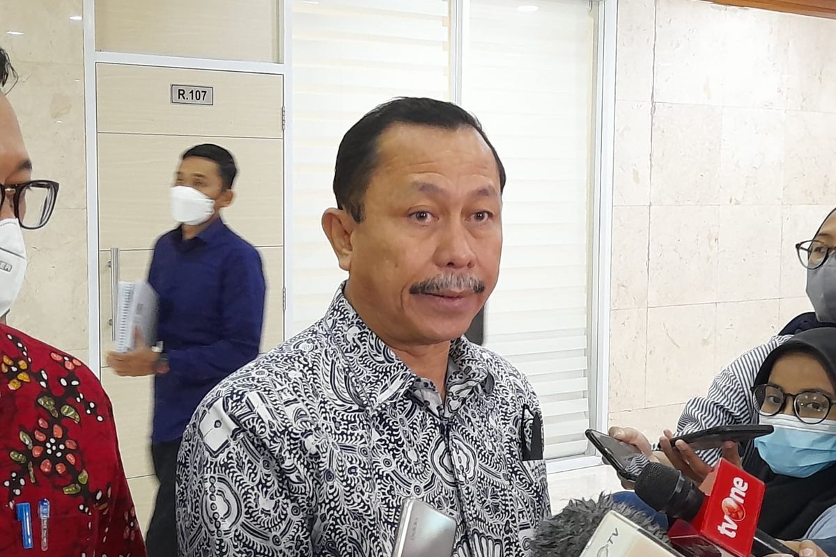 Ketua Komnas HAM Ahmad Taufan Damanik ditemui di Kompleks Parlemen Senayan, Jakarta, Kamis (25/8/2022).