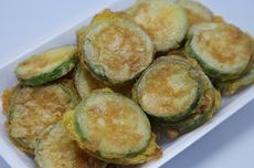 Resep Zukini Goreng Tepung Khas Korea, Bentuknya Mirip Terong Goreng