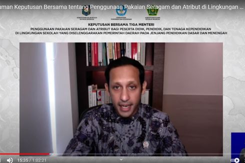 Paksa Siswa Pakai Atribut Agama, Nadiem: Sekolah Negeri Kena Sanksi