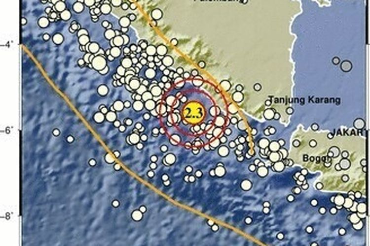 Empat Kali Gempa Guncang Perairan Pesisir Barat Lampung, Terjadi hingga Dini Hari