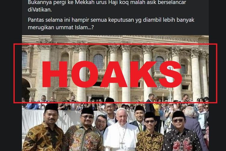 Hoaks, Menag Yaqut tidak mengurus haji, tapi malah berkunjung ke Vatikan