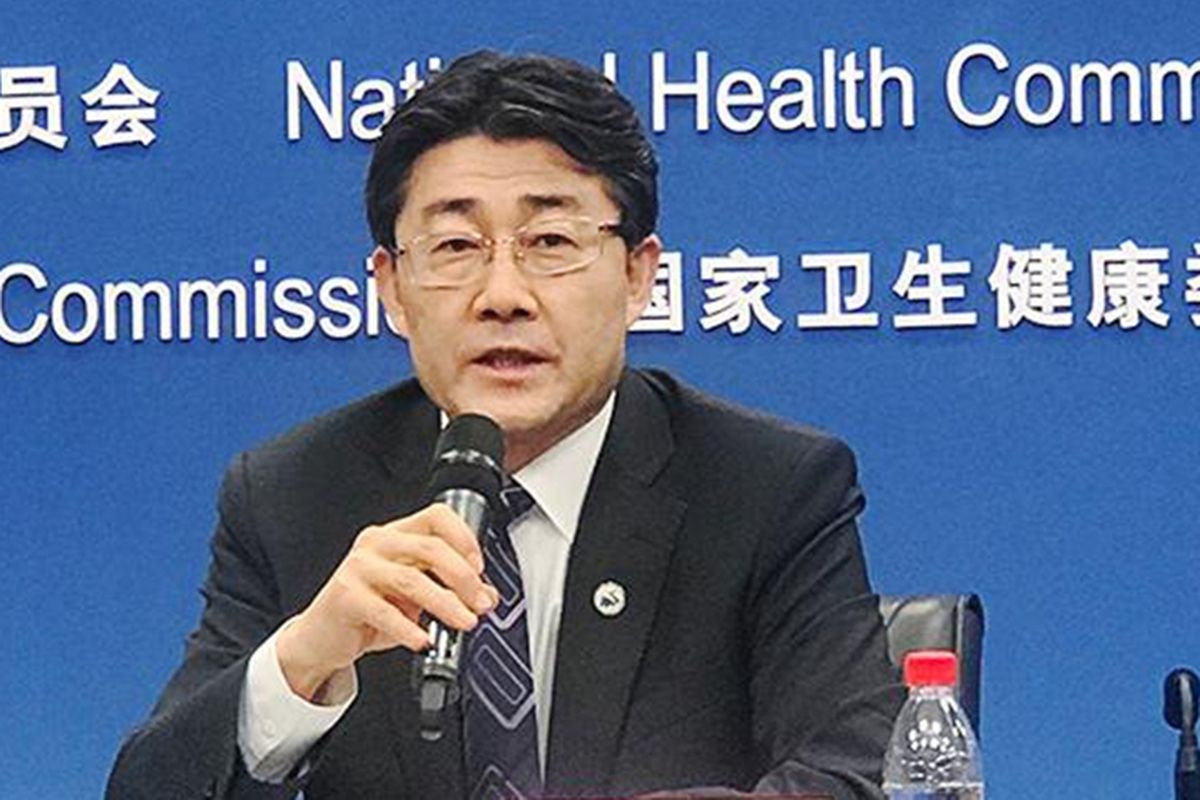 Gao Fu, Direktur Pusat Pengendalian Penyakit (CDC) China ketika berrbicara dalam sebuah konferensi pers. Gao disorot lantaran mengakui vaksin Covid-19 yang dibuat negaranya kurang efektif. Gao kemudian menyebut pendapatnya sudah disalahartikan negara Barat.