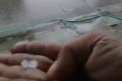 Video Viral Hujan Disertai Butiran Es di Nganjuk, Terjadi Sekitar 15 Menit dan Bikin Heboh Warga