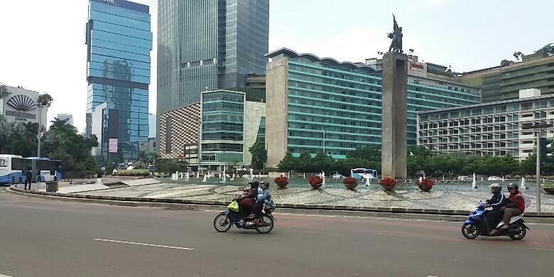 Kawasan Bundaran Hotel Indonesia, Jakarta. 