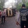 Cari Alternatif Menuju Banyuwangi, Truk Boks Terguling di Jalur Kawah Ijen yang Ekstrem