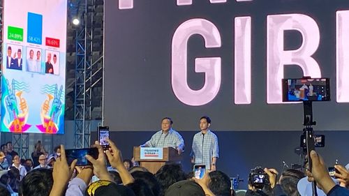Hasil "Quick Count" Pilpres 2024 dari 6 Lembaga Survei Data 90 Persen, Prabowo-Gibran Unggul