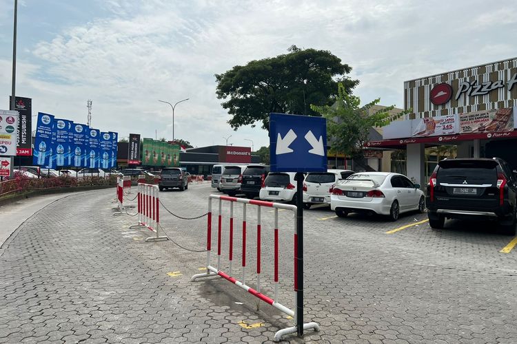 Rest Area KM 57 A pada H-6 Lebaran, Selasa (26/4/2022).