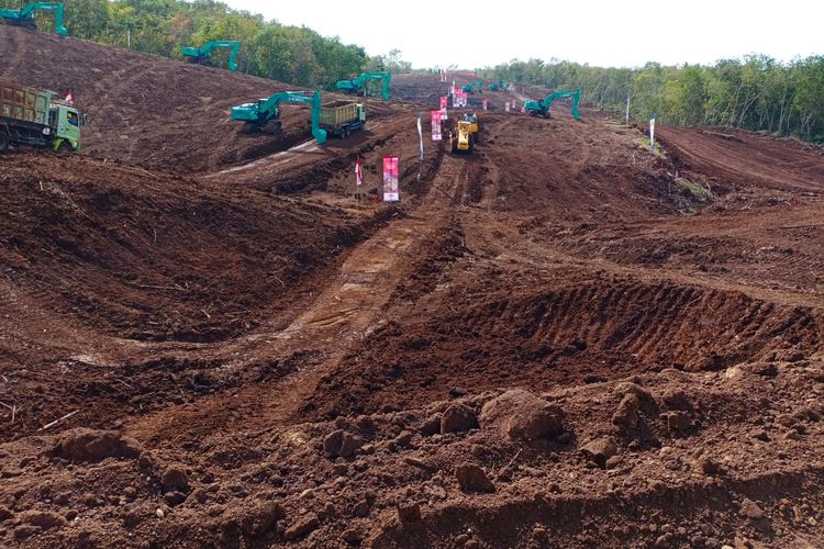 Konstruksi Tol Gilimanuk-Mengwi, Bali, resmi dimulai, Sabtu (10/9/2022).