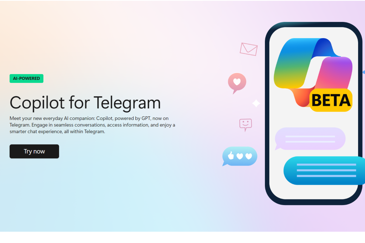 Tangkapan layar Copilot for Telegram