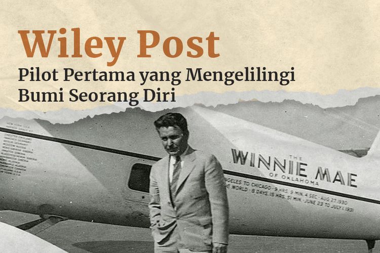 INFOGRAFIK: Wiley Post, Pilot Pertama yang Terbang Solo Keliling Dunia